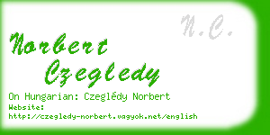 norbert czegledy business card